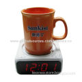 2014 Hot Sale LED Digital Clock with keeping warm function, 115 x 115 x 52mm size